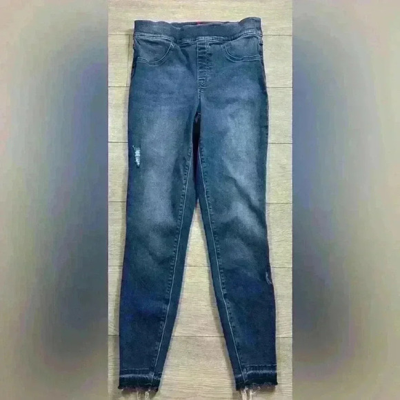 Spanx Raw Hem Ankle Skinny Jeggings - Picture 2 of 5